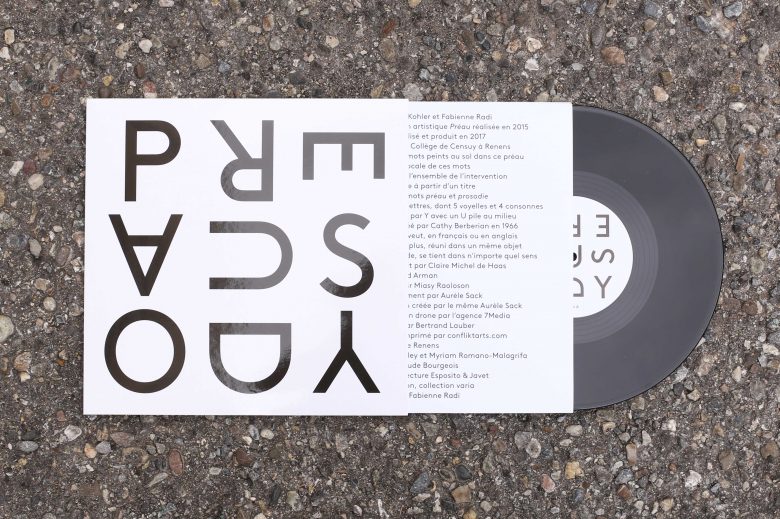 @ Vincent Kohler Fabienne Radi PREAUSODY, vinyle