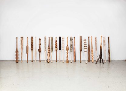 @ Vincent Kohler Turnaround, baseball bat, wood